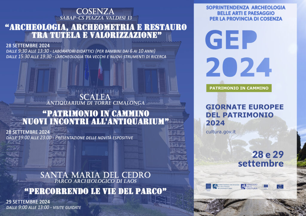 GEP 2024 – ” Patrimonio in Cammino” 28-29 Settembre – Calendario eventi